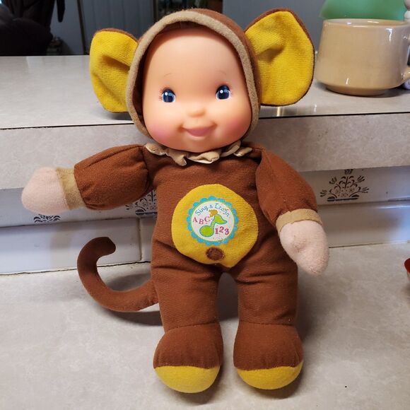 Goldberger Baby's First Sing & Learn ABC 123 Monkey Doll NOT Working - Picture 1 of 9